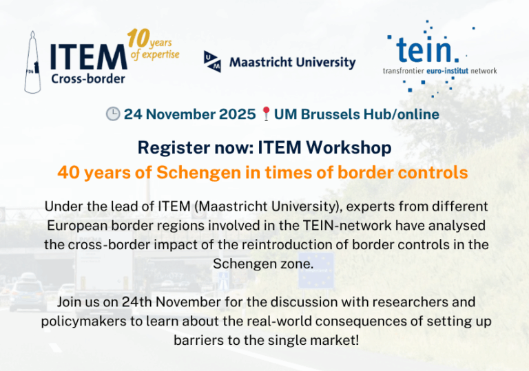 40 years of Schengen in times of border controls – ITEM – Institute for ...